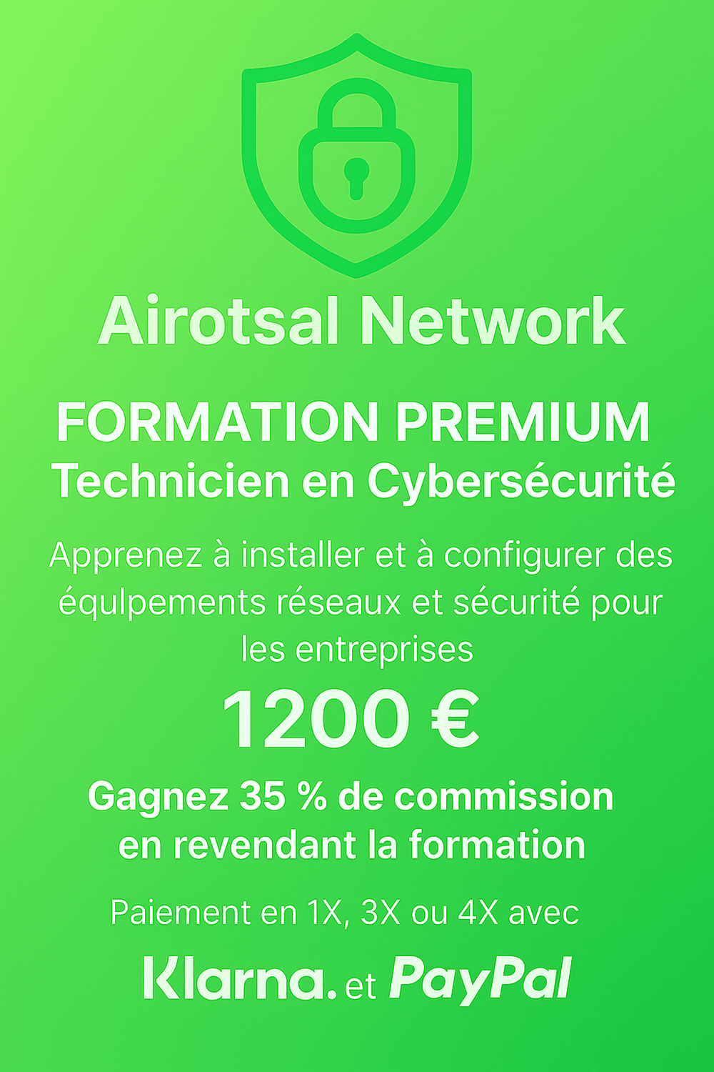 Formation cybersécurité airotsal network premium